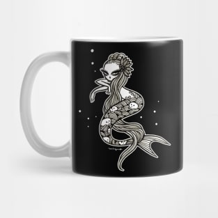 Hell Mermaid Black Mug